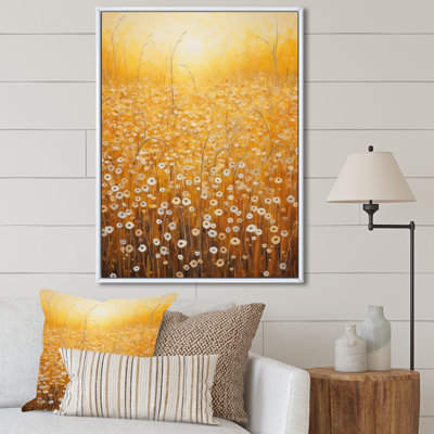 " Golden Harvest Floral Field "