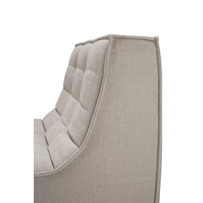 Armless Chair, Ecru Eco Cotton Blend