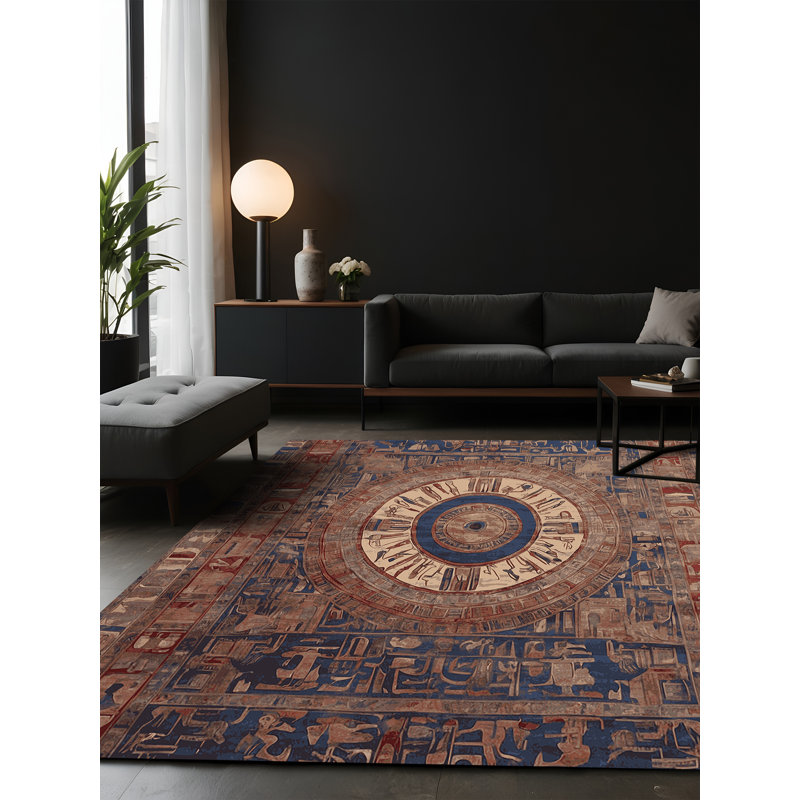 Tapis brun soyeux et moelleux, Carré 4 pi