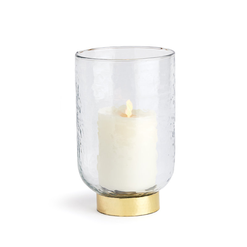 Hurricane de table en verre, H 7,5 po x l 5 po x P 5 po