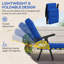 Chaise longue d'extérieur en acier Rinard-1794821419