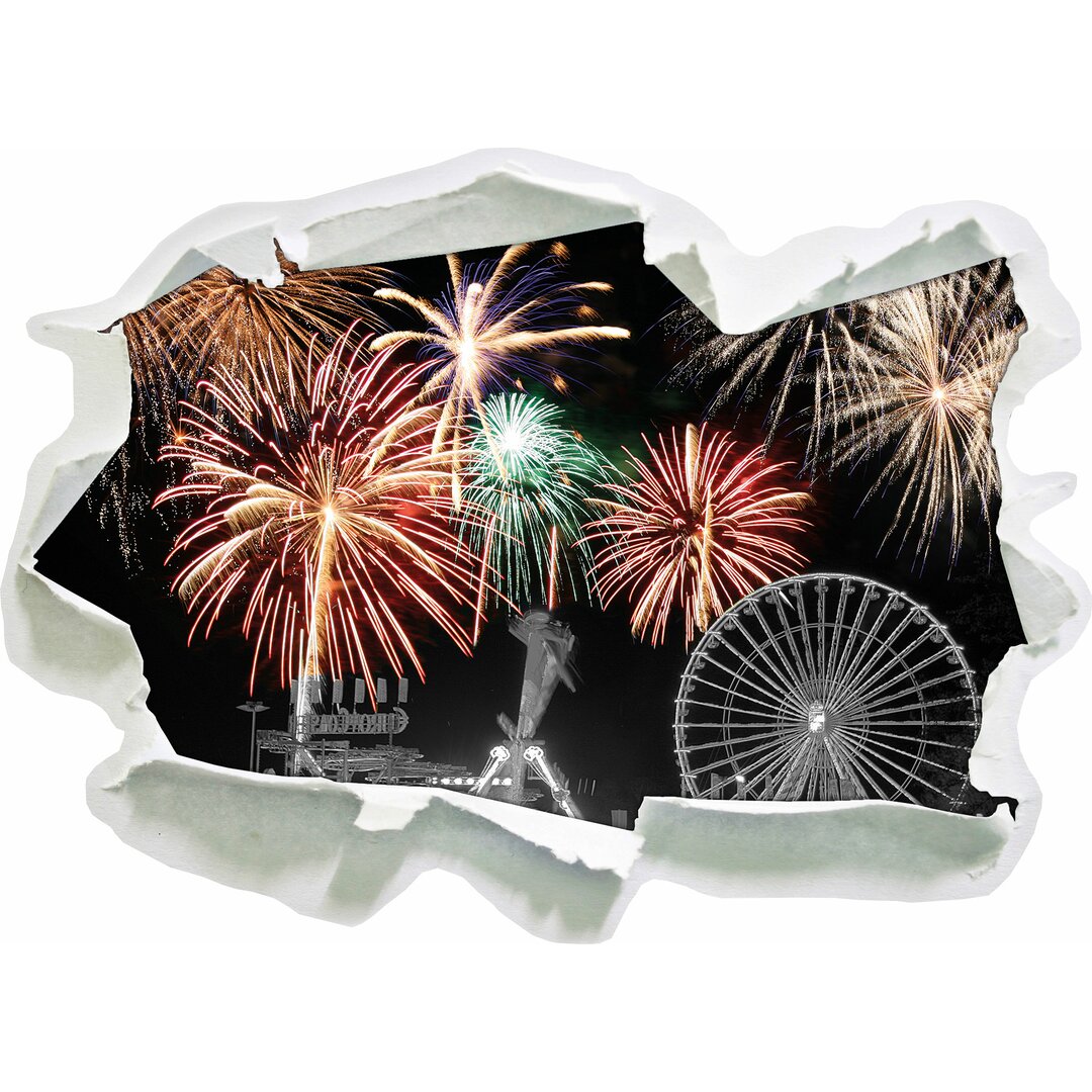 Wandtattoo Silvester Feuerwerk