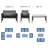 Akshath 4pcs Patio Rattan Furniture Conversation Set With Glass Table Top And Cushions-1787764915