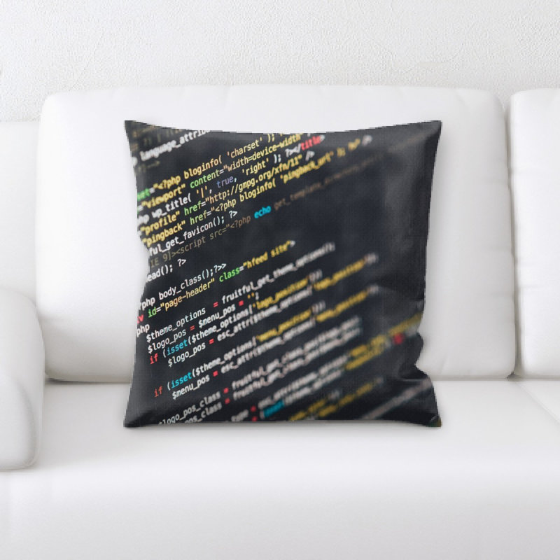 Coussin décoratif à code