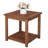 Elegant Carbonized Square Wood Side Table - Portable Cube Table For Home Decor & Daily Use