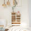 Armoire rétro en bois avec 5 tiroirs et 1 porte