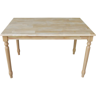 Table de salle à manger en bois massif, durable et facile à assembler, parfaite pour un usage domestique