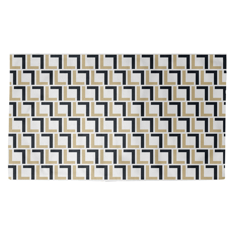 Geometric Indoor Rug, Rectangle 2' x 3'