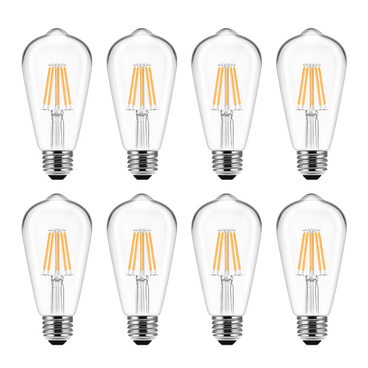 60 Watt Equivalent ST58 E26/Medium(Standard) Edison LED Light Bulb