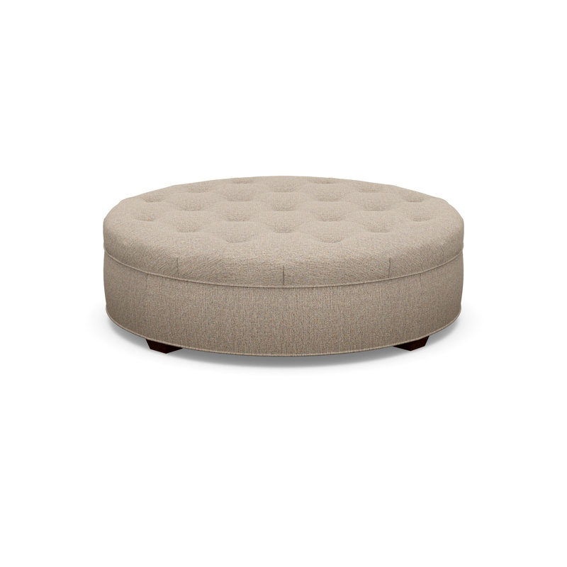 Round Ottoman, Walnut, 2243-77