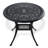 Allweather Cast Aluminum Dining Furniture Set With Black Frame-330789756
