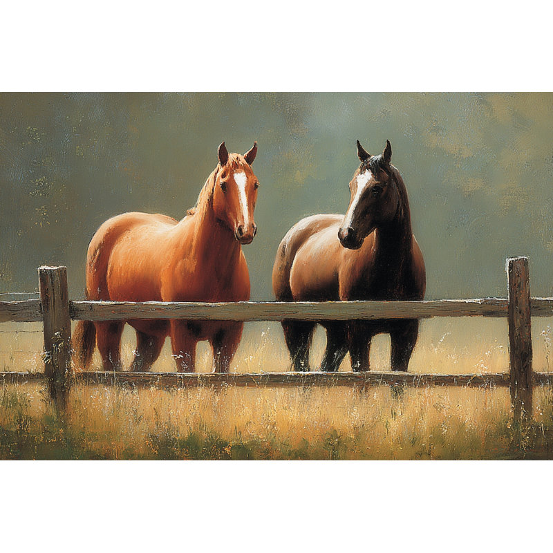 Art mural sur toile tendue Barnyard, L 36 po x H 24 po x P 1,5 po