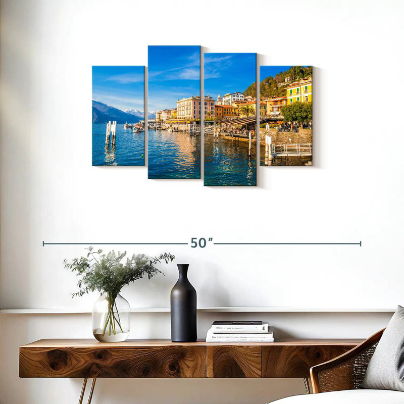 Bellagio, Lakeside Town, H 22 po x l 36 po