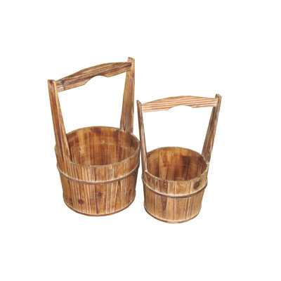 Mattis Wood Pot Planter