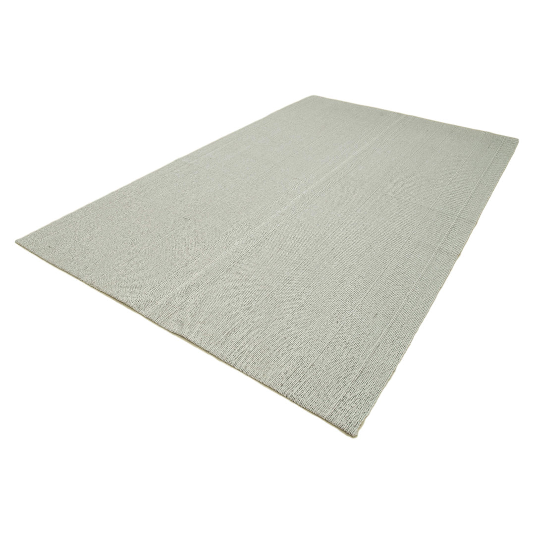 Vintage Flatweave Beige Vintage Wool Handmade Area Rug