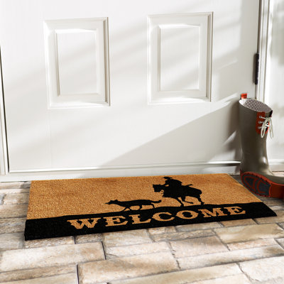 Rancher welcome 29 po x 17 po tapis de porte extérieur antidérapant Kroeger