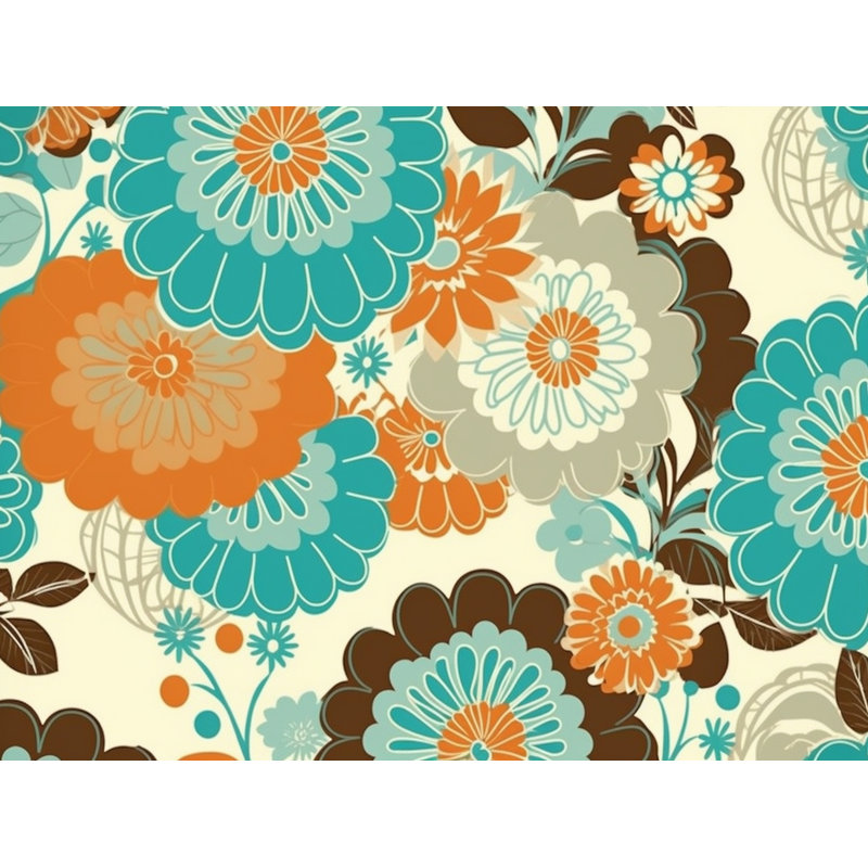 Funky Polyester Floral Duvet Cover, Queen Duvet Cover