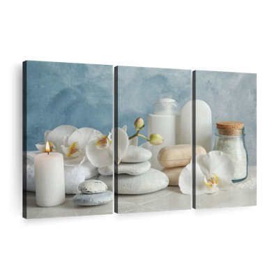 «White Spa Essentials», reproduction sur toile