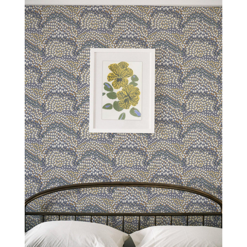 Jandaya Wallpaper, Heather, Faux Grasscloth, Non-pasted