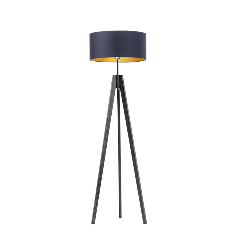 Sedalia 138cm Tripod Floor Lamp, Purple, Black