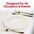 White with Gold Edge Rim Plastic Appetizer/Salad Plates (7.5")