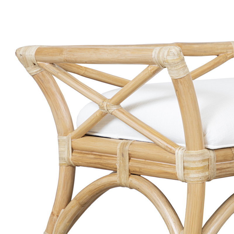 Wicker Bench, Natural