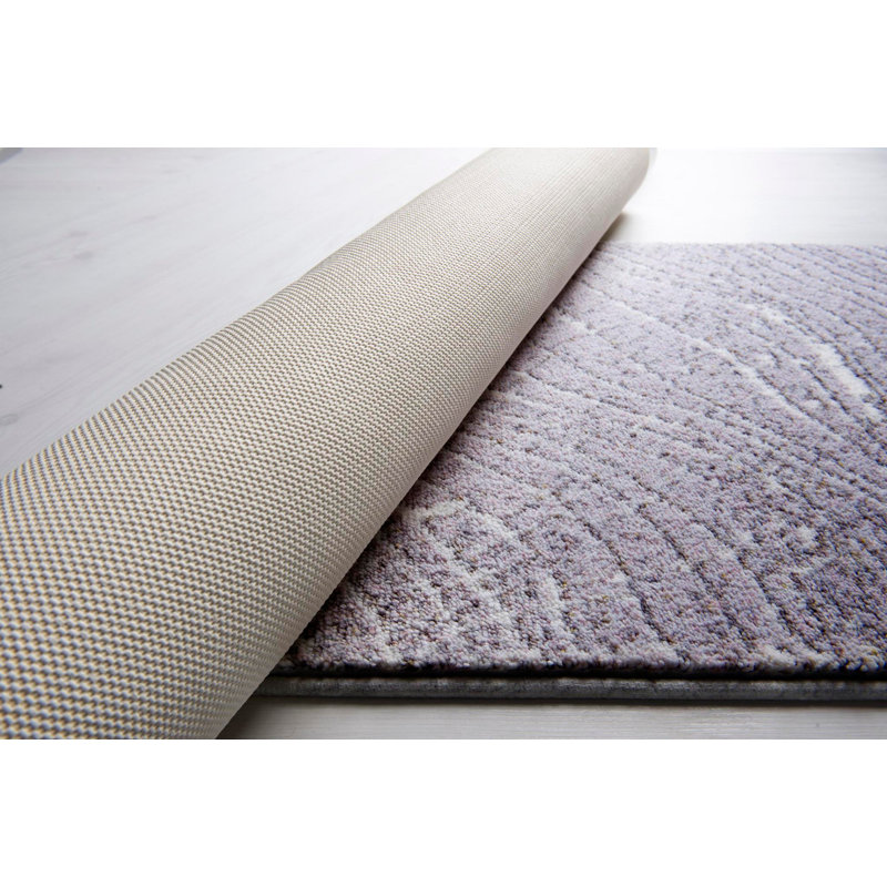 Polyamide Non-Slip Bath Mat, 0.4" H x 31" W x 55" L, Gray/White