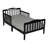  Wood Toddler Bed with Safety Rail-136620811