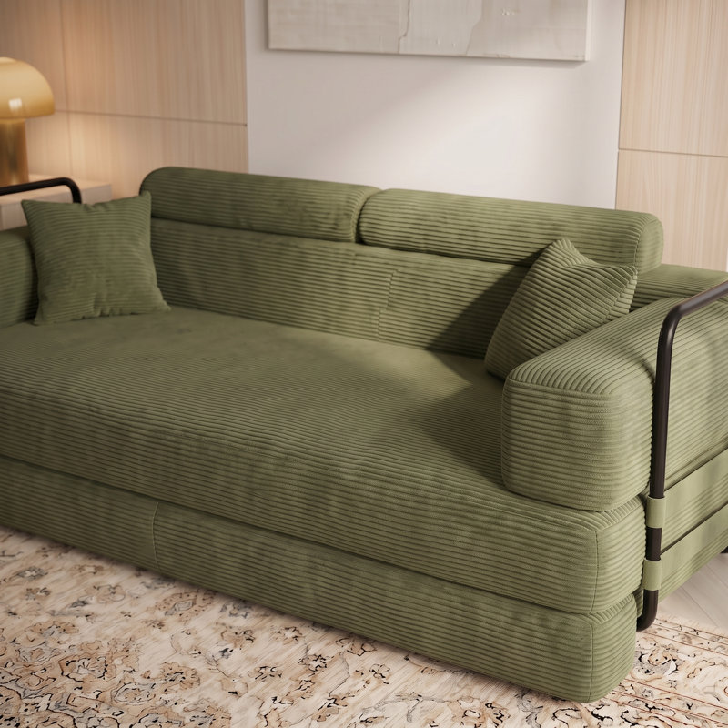 Canapé-lit d'angle modulaire, Vert