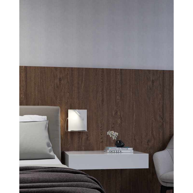 Dresden LED Flush Mounted Sconce, White