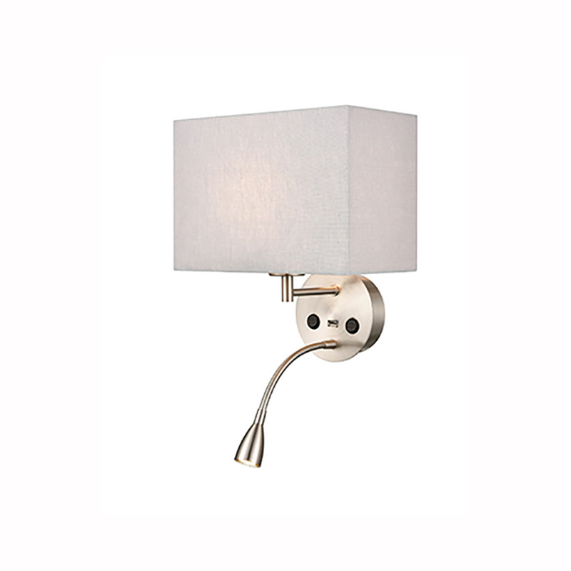 Trumbo LED Armed Sconce, Grey
