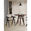 Fauteuil noir et naturel