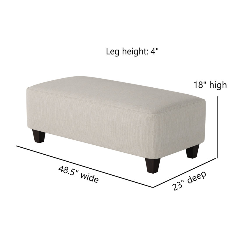 Repose-pieds Nicolle Darla Ocean, Truth or Dare Salt Revolution Performance Fabrics
