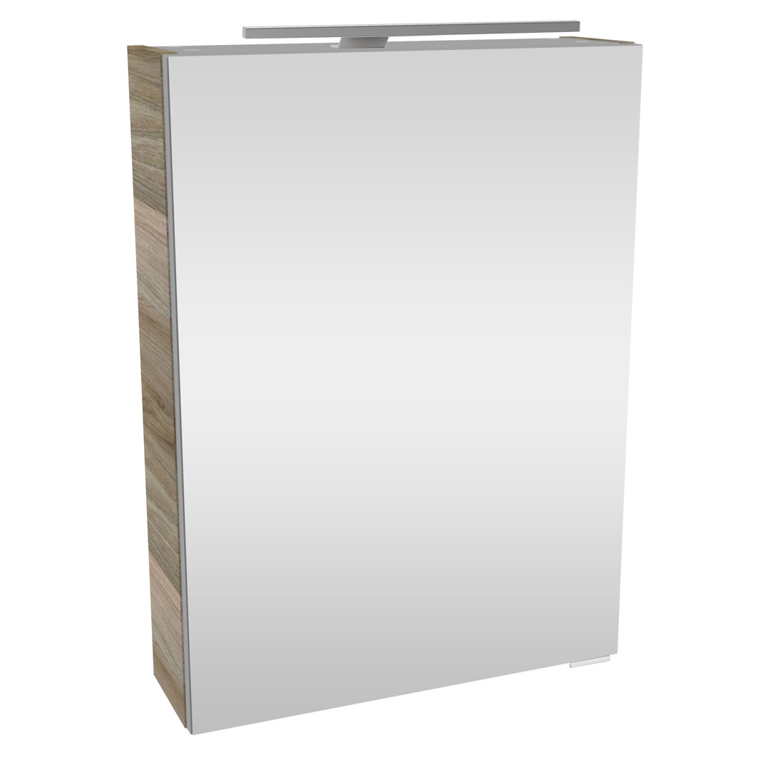 50 cm x 768 cm Spiegelschrank Burkhild mit LED Beleuchtung