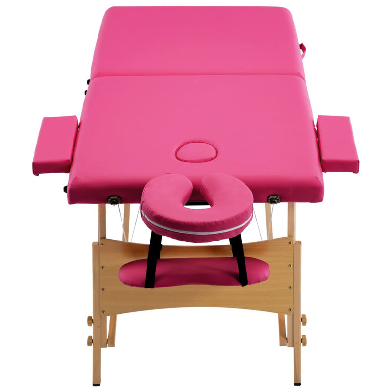 75.2'' Rectangular Adjustable Folding Table, Pink