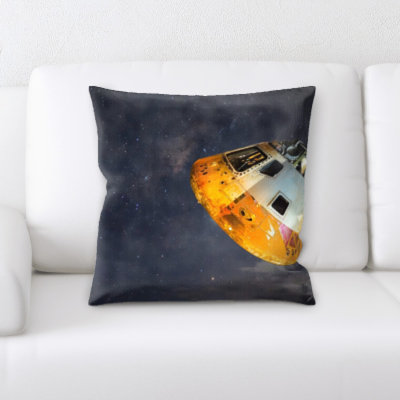 Faux Leather Throw Pillow