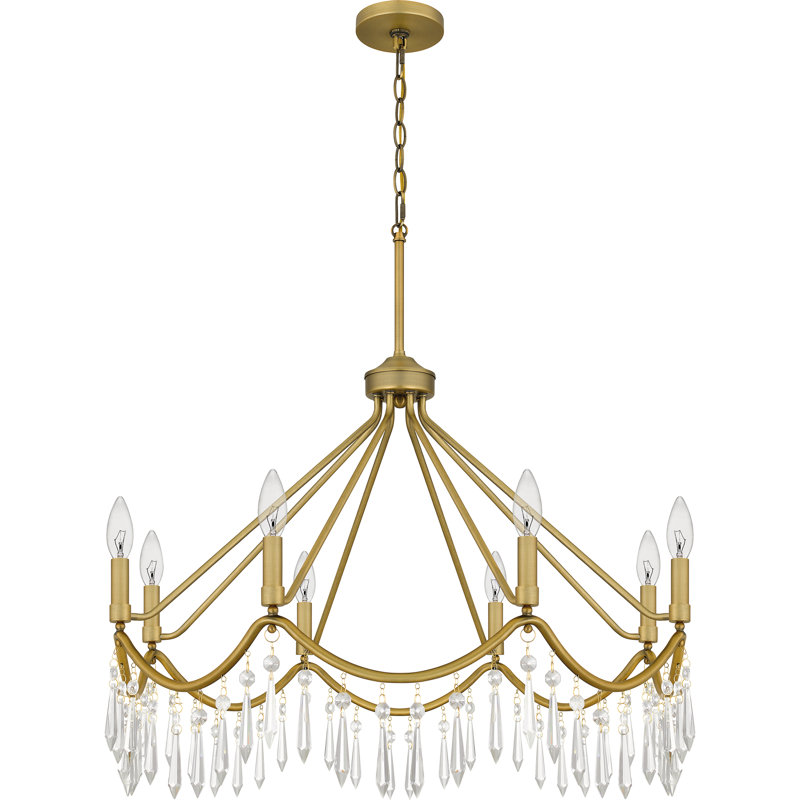 Lustre classique / traditionnel à 8 lumières à intensité variable Jefson
