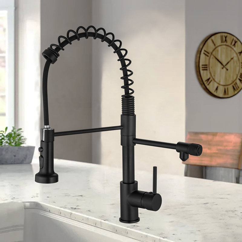 HHK HOME Kitchen Faucet, Matte Black