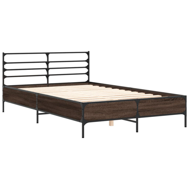 Achillefs Bed, Smoked Oak, Double (4'6)