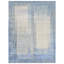 Hand Knotted Striped Area Rug in Silver/Blue-46809769