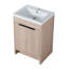 Meuble-lavabo autoportant avec lavabo en résine