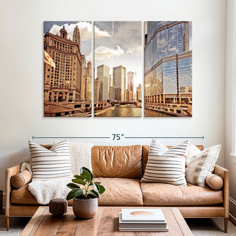 Rorry Chicago Riverwalk, 42" H x 65" W