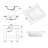 Rectangle Bathroom Sink Vitreous Sink