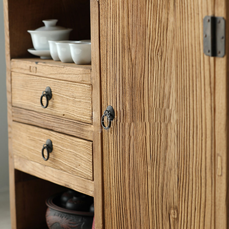 Armoire console en bois d'orme massif