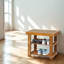 2 Tier Small Wooden Shoe Storage Bench Entryway