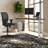 Skyscraper Electric Height Adjustable Standing Desk, Dual Motor and Digital Control with Memory, 60x30, Walnut Block Top with White Frame-1076506111-1191903530