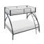 Lit superposé simple / double à structure métallique, lit pour jeunes, mobilier de chambre pour jeunes, assemblage facile-631423269