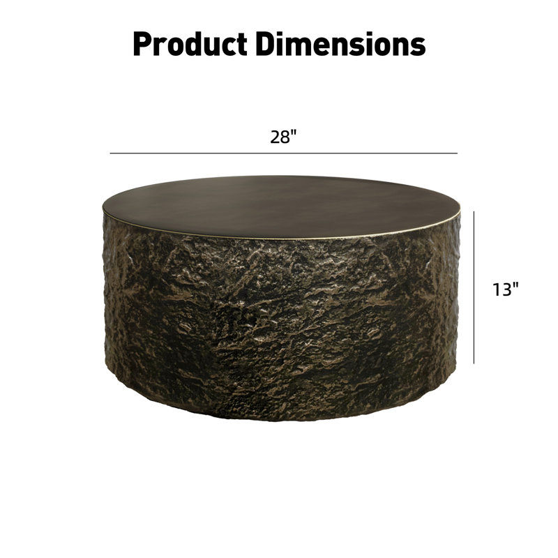 28''Outdoor Round Magnesium Oxide Coffee Table