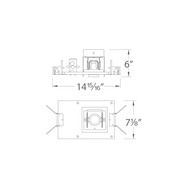 Precision Dimmable Air-Tight IC Rated Standard Recessed Lighting Kit