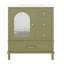 Meuble-lavabo 30 po avec lavabo, ensemble de meuble-lavabo simple autoportant avec 3 tiroirs de rangement et porte semi-armoire, armoire en bois avec lavabo en céramique pour la salle de bain-934548301